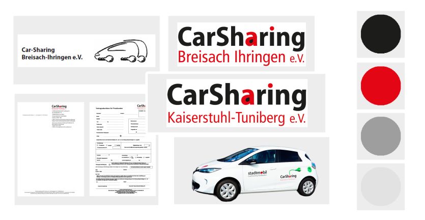 Moodboard Design CarSharing Kaiserstuhl Tuniberg